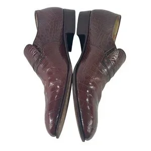 Bally | Shoes | Bally Forte Ii Brown Alligator Mens Penny  display picture 2